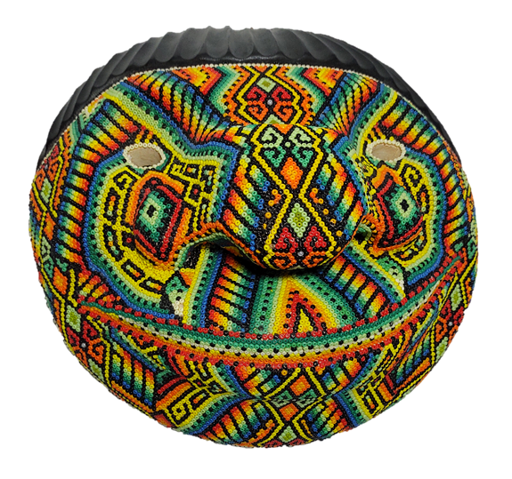 Pinta Yage Colorful Decorative Mask with Chaquira Artwork
