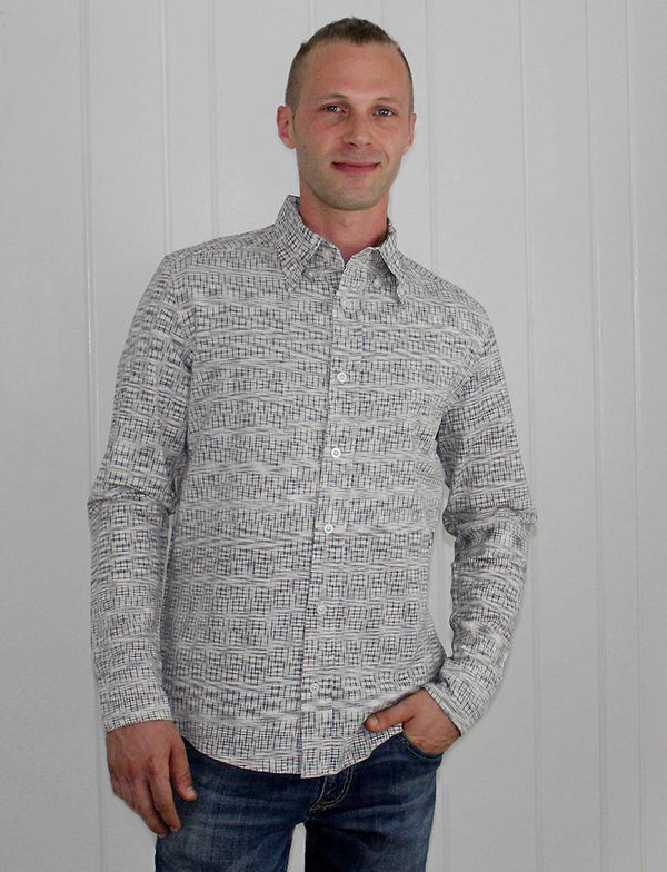 Timeless Grey Men's Button Down Shirt