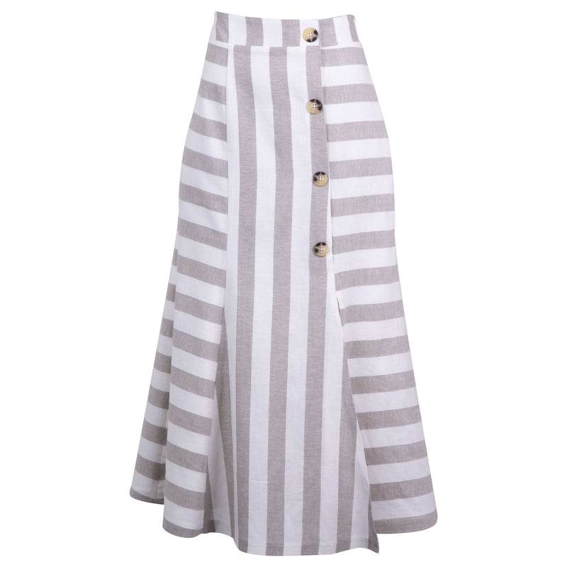 Striped Skirt with Tassels