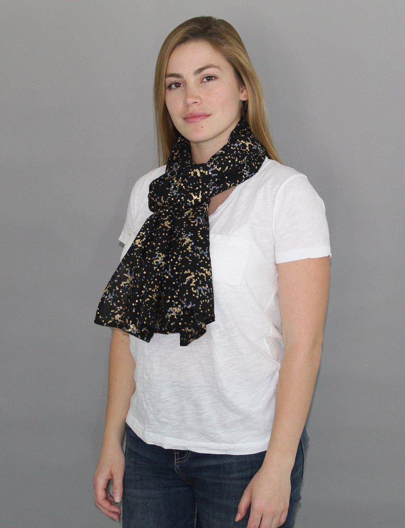 Splatter Dot Scarf - Organic Cotton