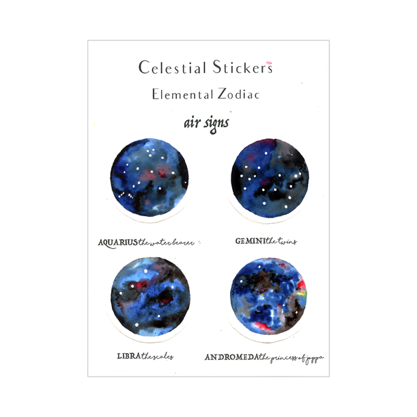 Air Signs Celestial Sticker Pack