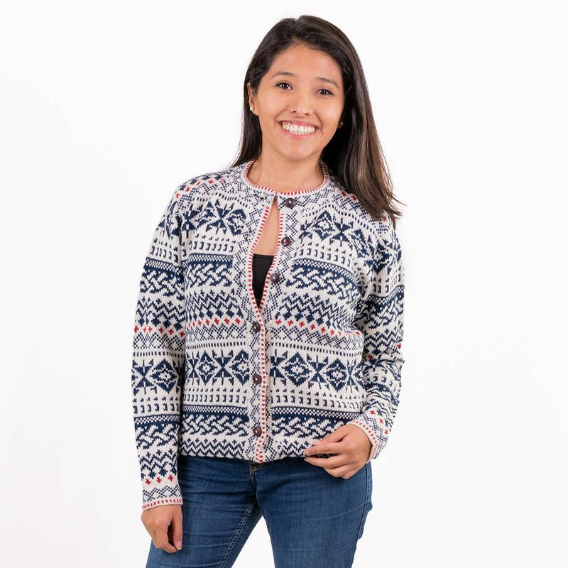 Alpaca Cardigan Navidad