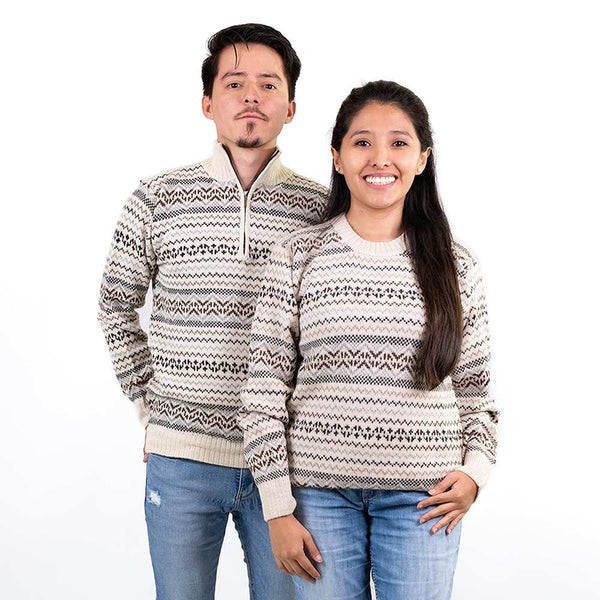 Alpaca Half-Zip Sweater Illimani