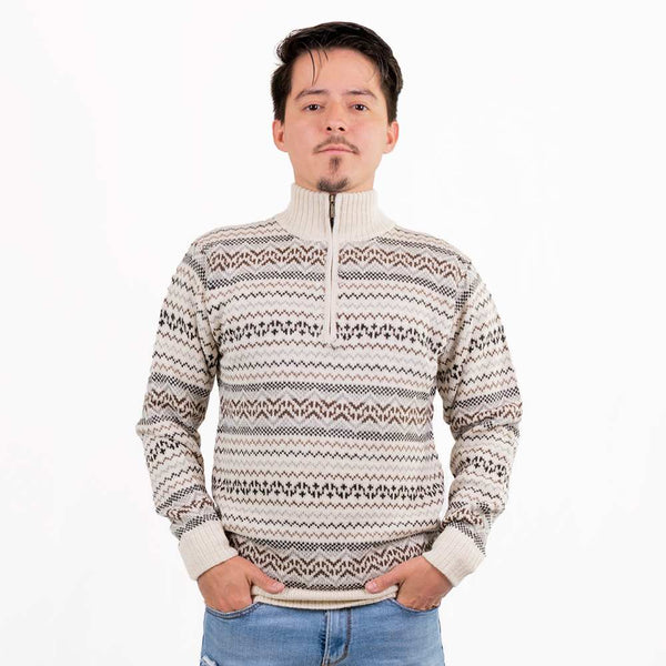 Alpaca Half-Zip Sweater Illimani