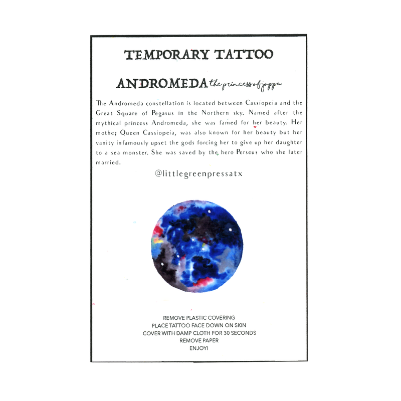 Andromeda Temporary Tattoo