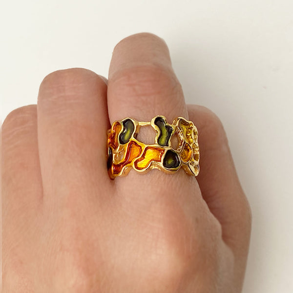 Gold Spring Ring