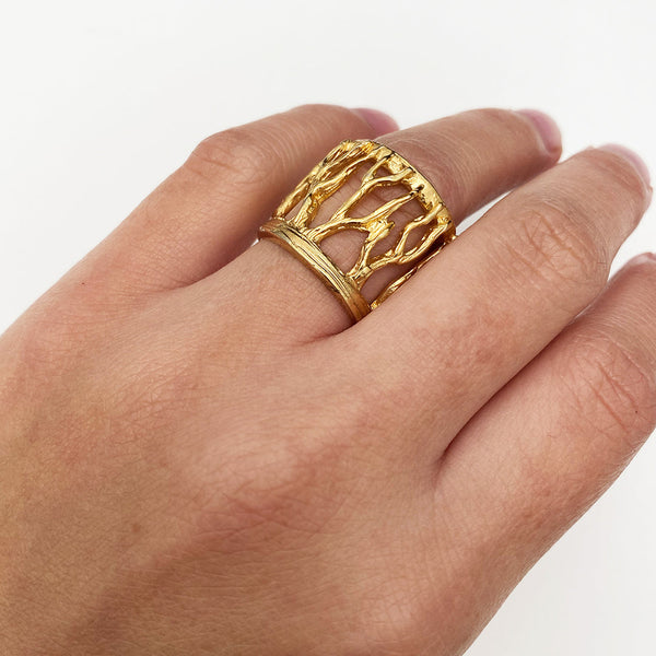 Gold Roots Ring