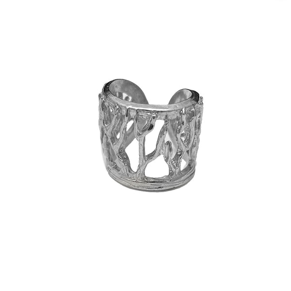 Silver Roots Ring