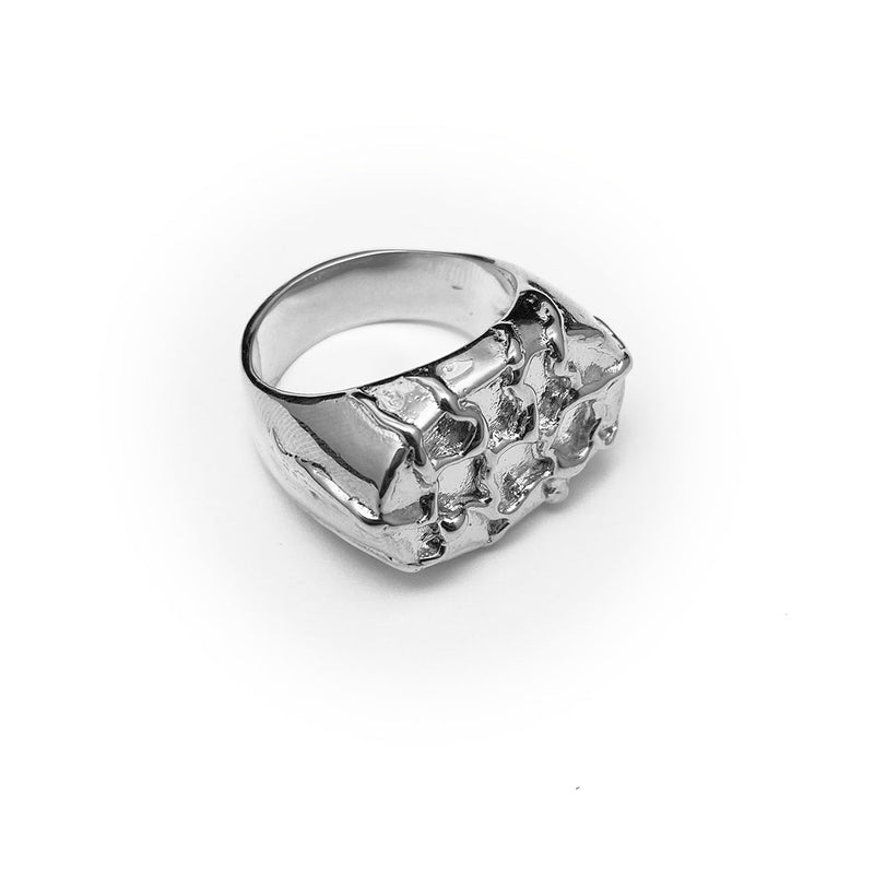 Silver Oval Well Ring