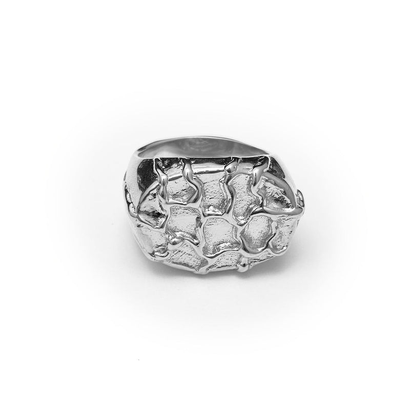 Silver Oval Well Ring