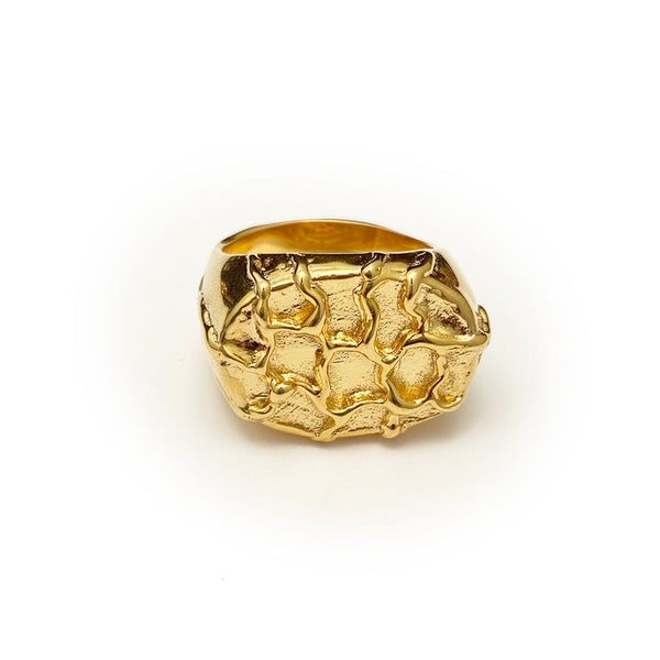 Gold Oval Well Ring