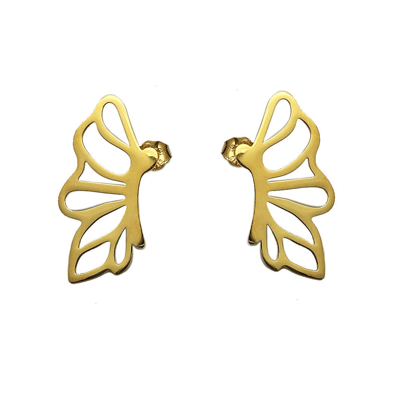 Gold Butterfly Earrings