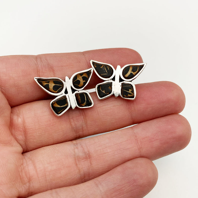 Silver Butterfly Earrings