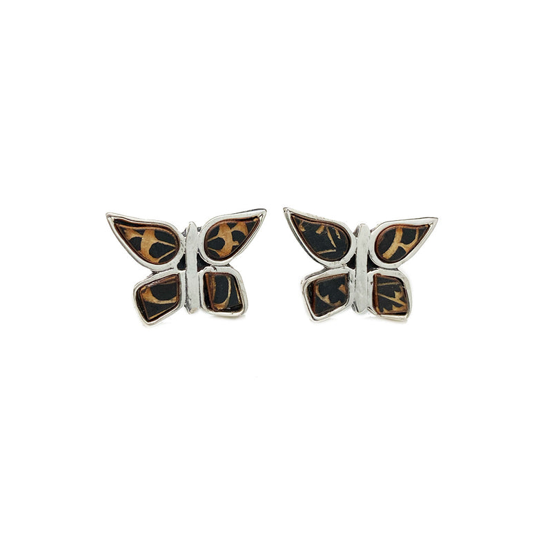 Silver Butterfly Earrings