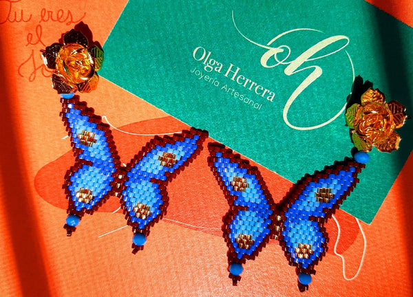 Handmade Aurora Butterfly Earrings