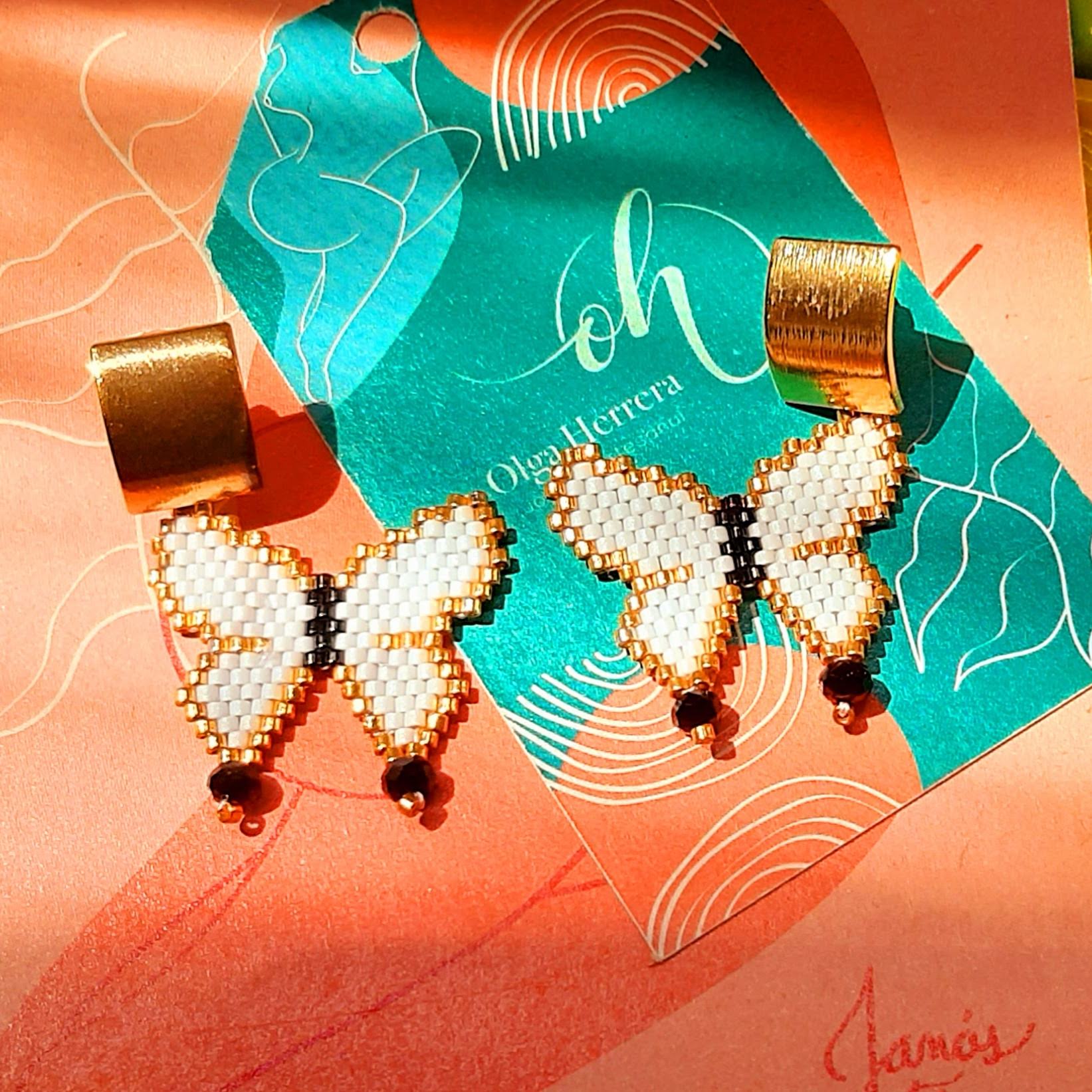 Handmade Mathania Butterfly Earrings