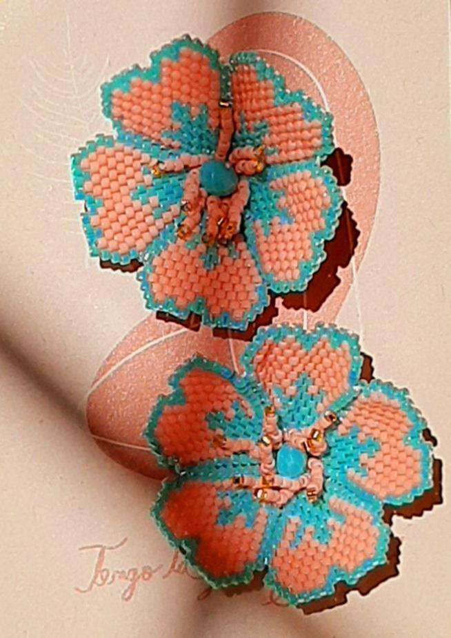 Handmade Spring Flower Earrings