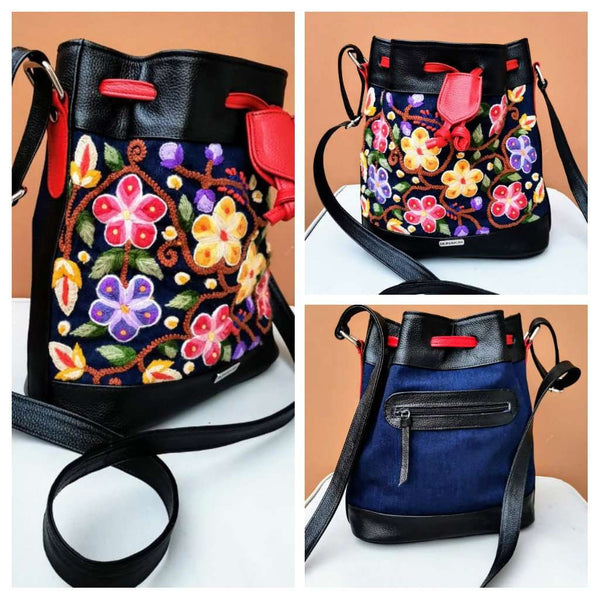 Hand Embroidered BOJ Bag