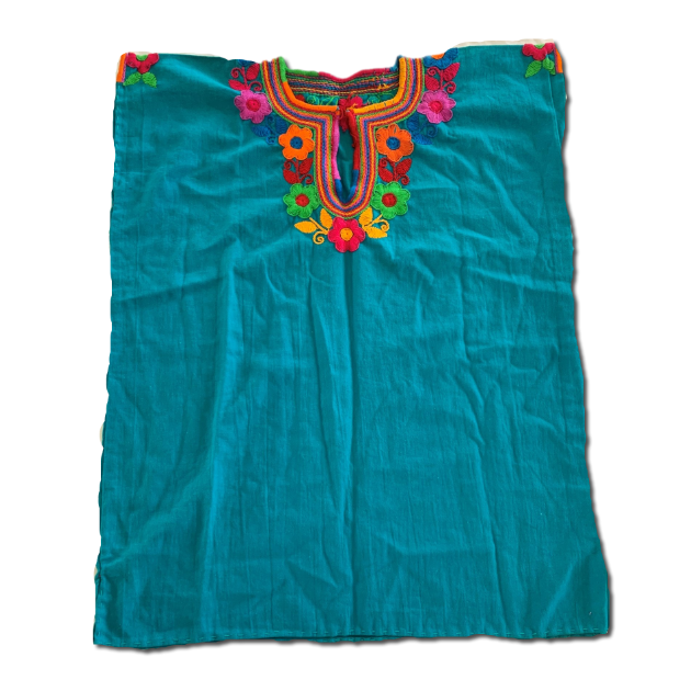 Jade Green Embroidered Blouse