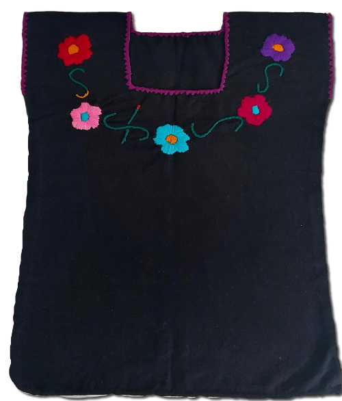 Flower Embroidered Blouse