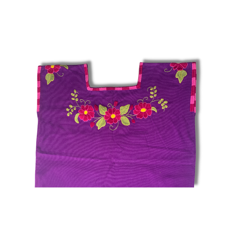 Blouse with Flower Embroidery