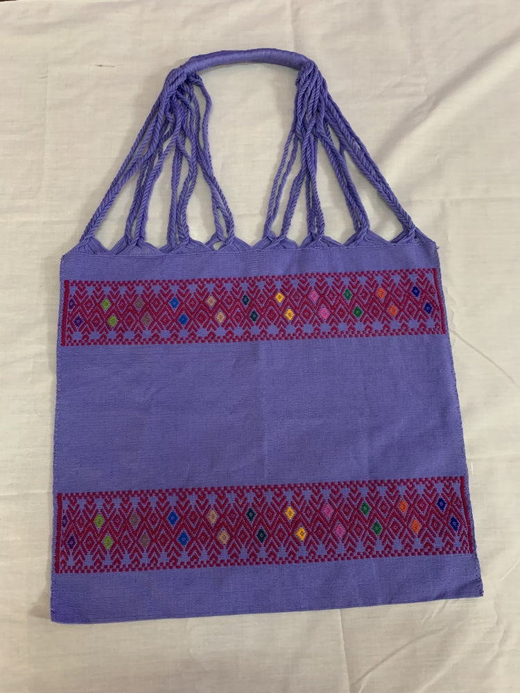 Purple Brocade Embroidered Bag