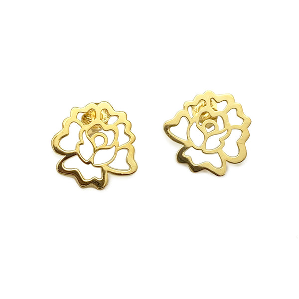 Silver and Gold Plated Flower of the Itsm Earrings