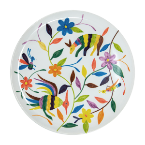 Hand Painted Stoneware Country Salad Plate