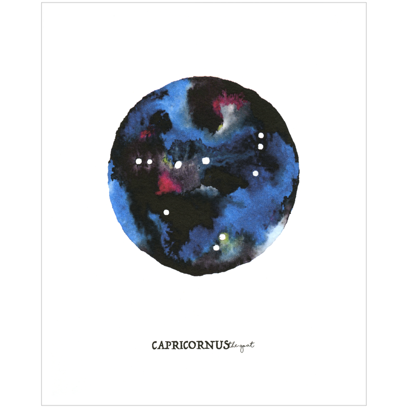 Capricorn Celestial Print