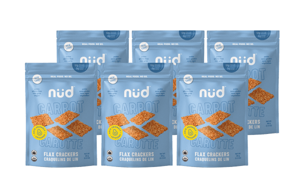 KETO Carrot Flax Crackers, 6-Pack