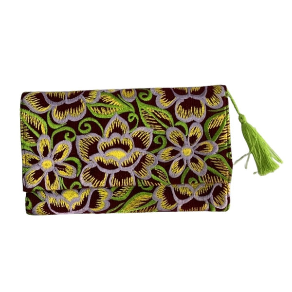 Flower Embroidered Women's Wallet