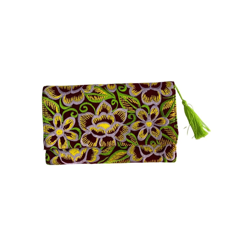 Flower Embroidered Women's Wallet