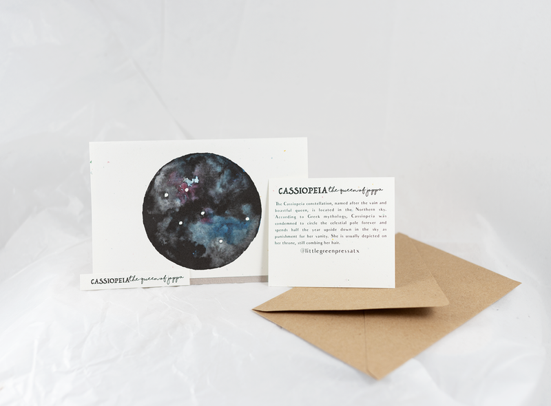 Cassiopeia Celestial Card