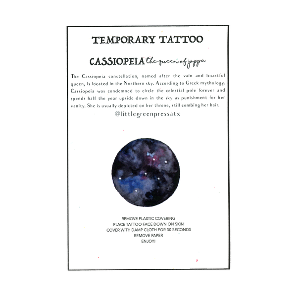 Cassiopeia Temporary Tattoo