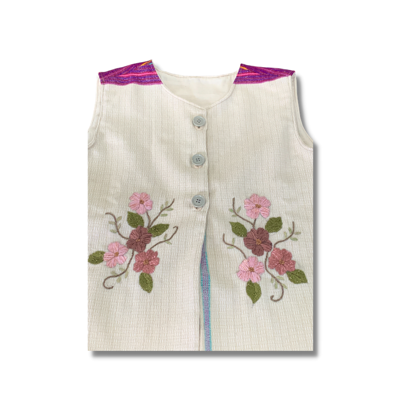 Girl's Embroidered Vest