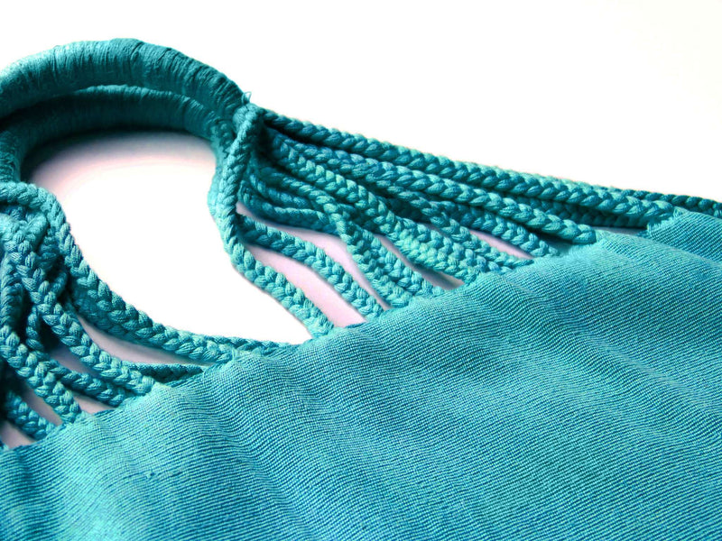 Aqua Bag Hand-Woven in Loom