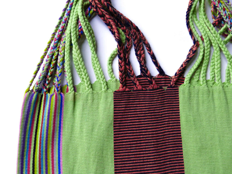 Green Bag Hand-Woven in Loom