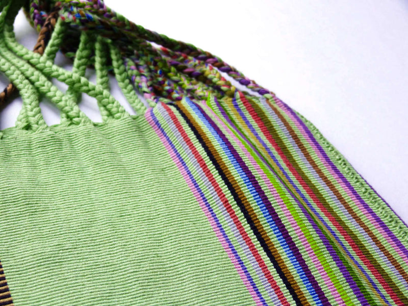 Green Bag Hand-Woven in Loom