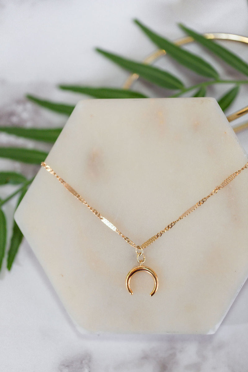Crescent Layering Necklace