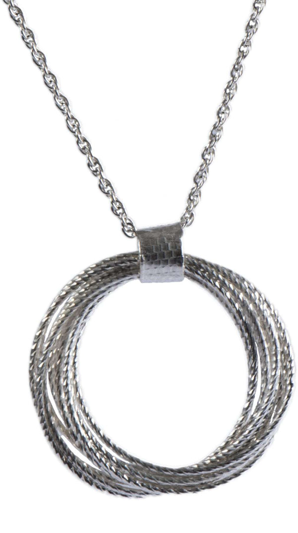 Full Moon Necklace in Sterling Silver