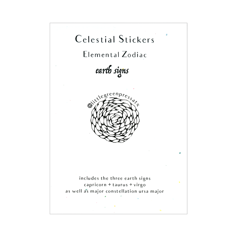 Earth Signs Celestial Sticker Pack