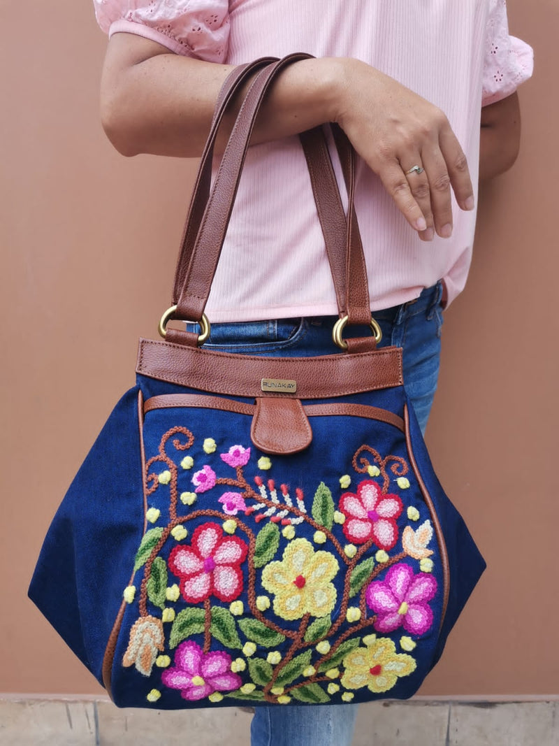 Hand Embroidered Roxy Purse