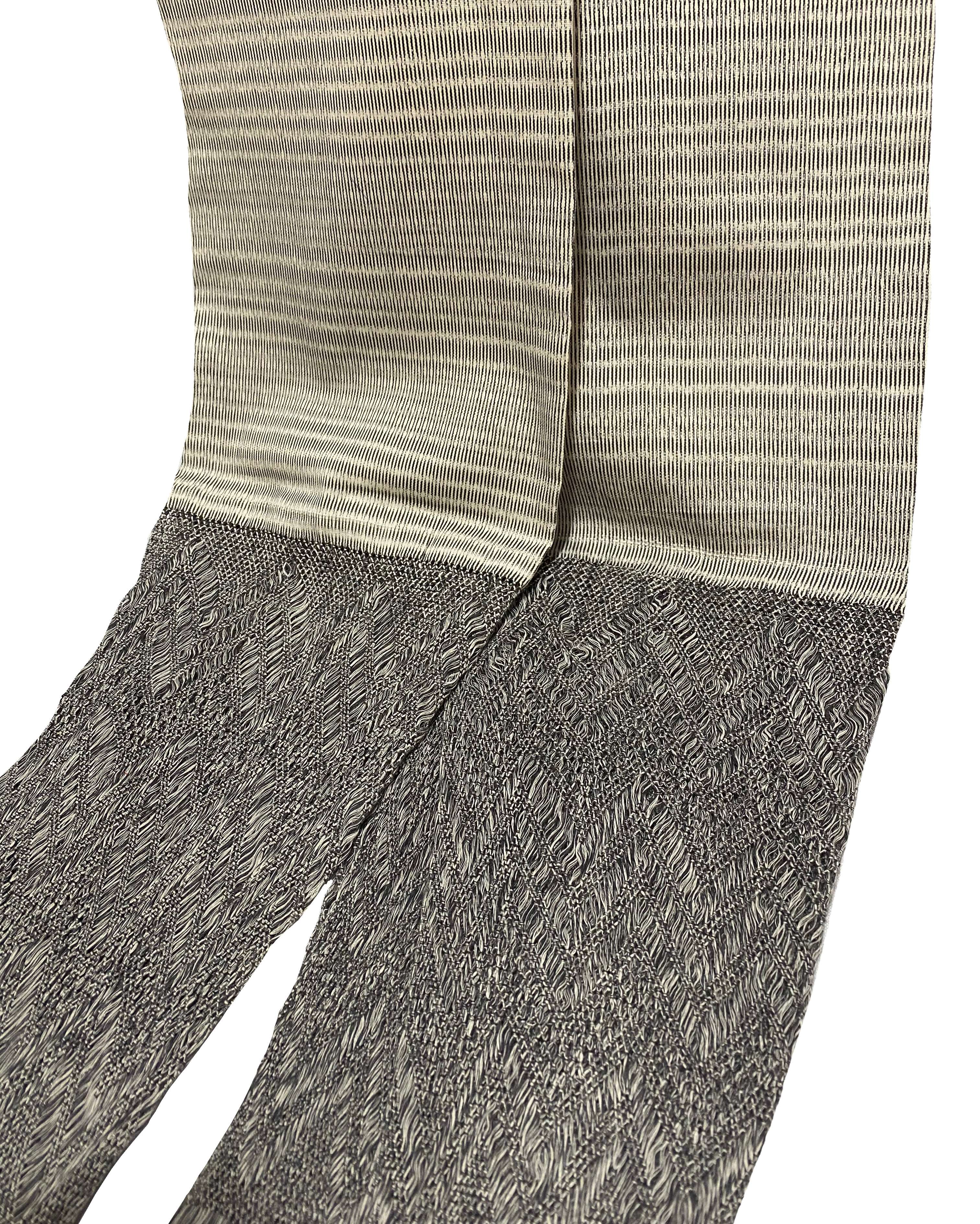 Traditional Tenancingo Rebozo Hand Woven In Loom in Egyptian Cotton Shawl - Gray