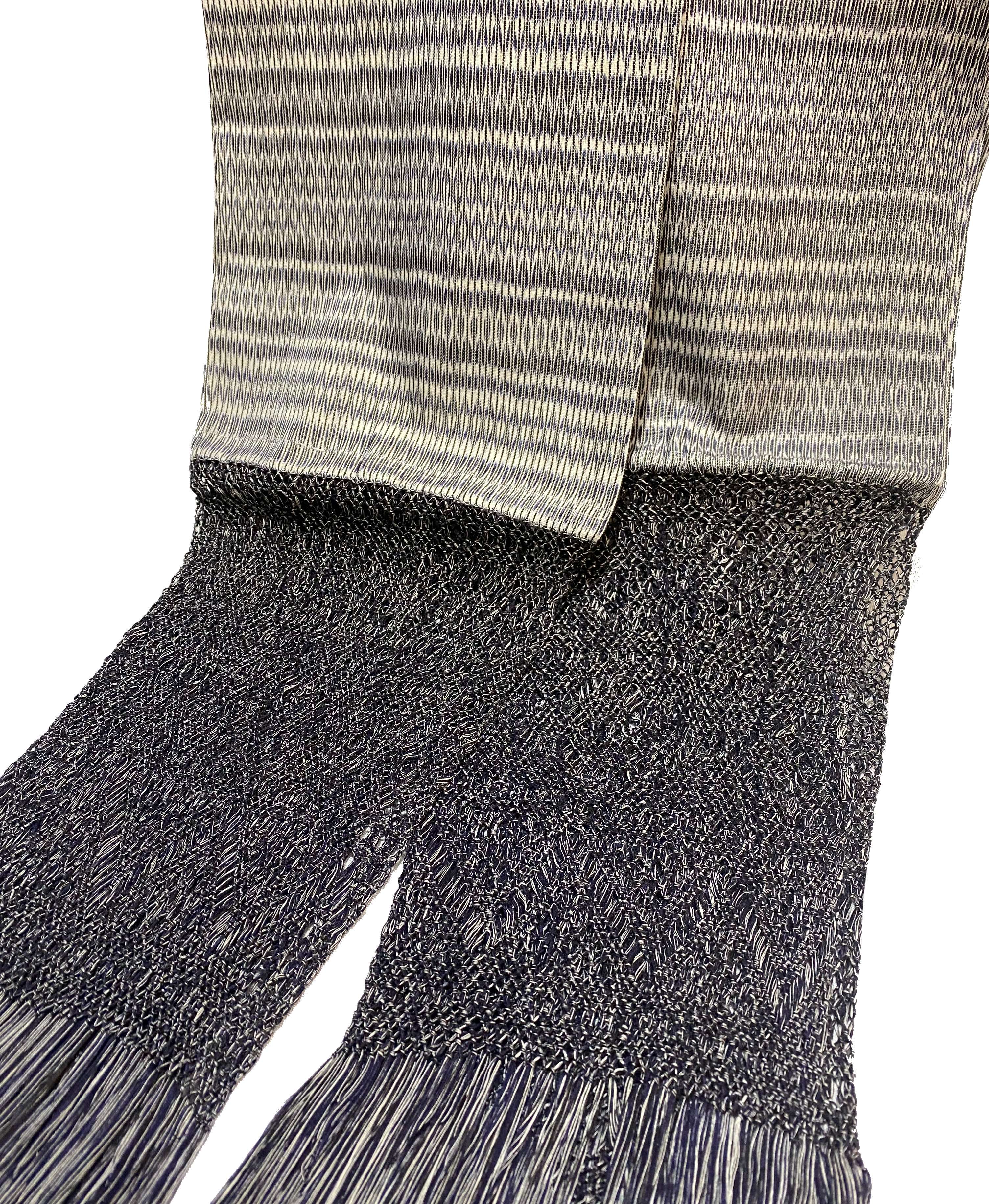 Traditional Tenancingo Rebozo Hand Woven In Loom in Egyptian Cotton Shawl - Black & Gray