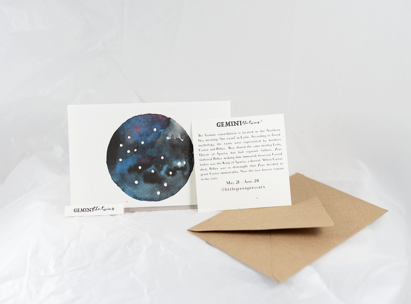 Gemini Celestial Card