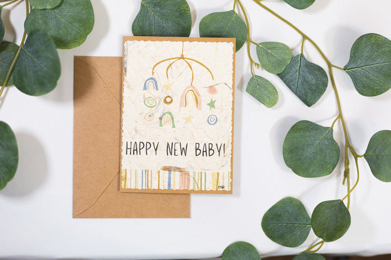 Banana Paper Baby Cards