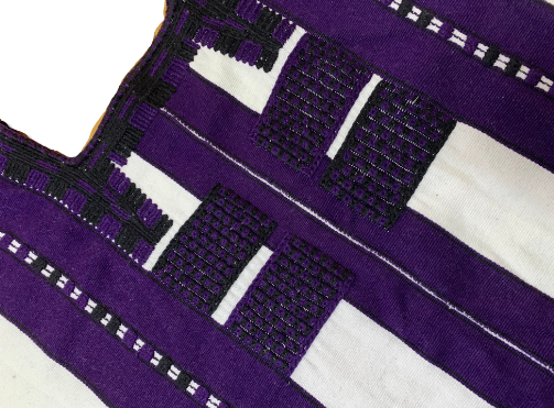 Purple Cotton Huipil