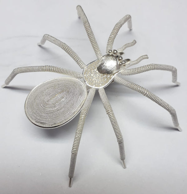 Tarantula Filigree Brooch in Silver