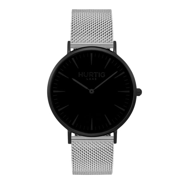 Lorelai Stainless Steel Watch All Black & Silver