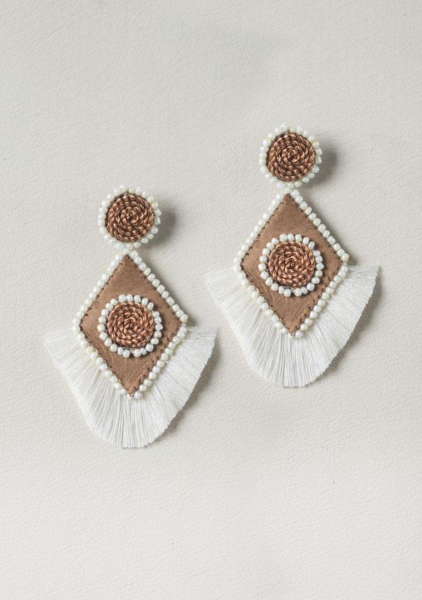 Handmade Rhombus Earrings